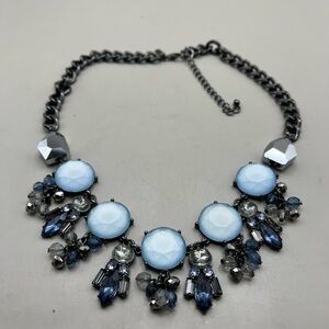 Lani Blue and Silver Gemstone Necklace